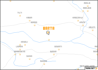 map of Bārta