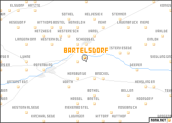 map of Bartelsdorf