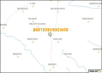 map of Bartenevshchina