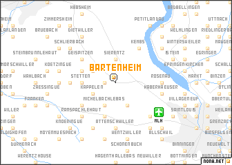 map of Bartenheim