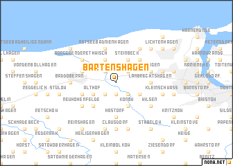 map of Bartenshagen