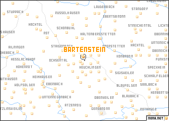 map of Bartenstein