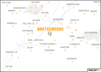 map of Barterbrook