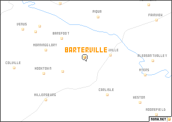 map of Barterville