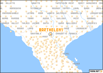 map of Barthelemy