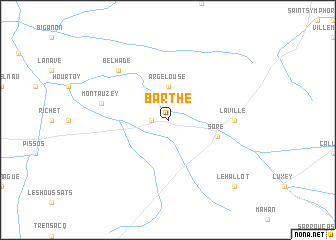 map of Barthe