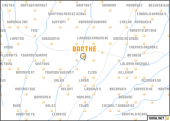 map of Barthe