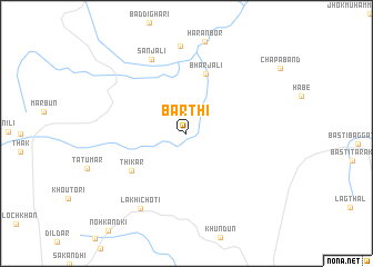 map of Barthi