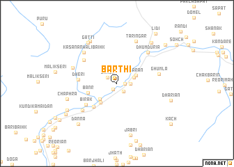 map of Barthi