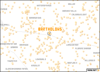 map of Bartholows