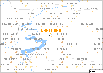 map of Bartkowa