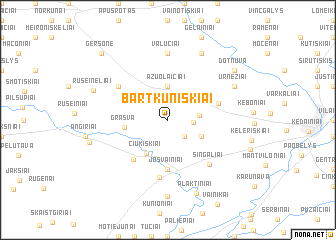 map of (( Bartkūniškiai ))