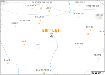 map of Bartlett