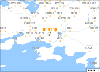 map of Bartna