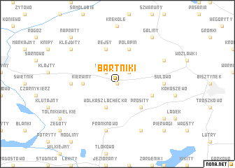 map of Bartniki