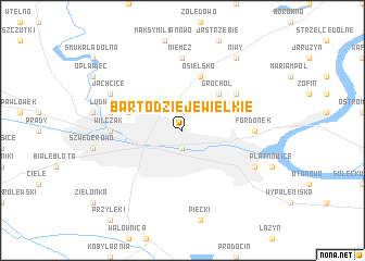 map of Bartodzieje Wielkie