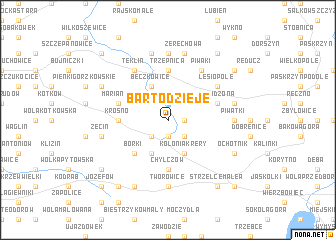 map of Bartodzieje