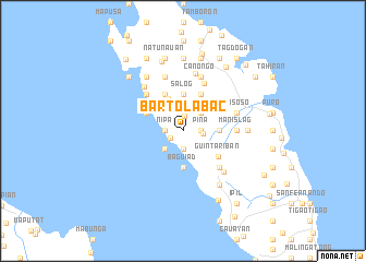 map of Bartolabac