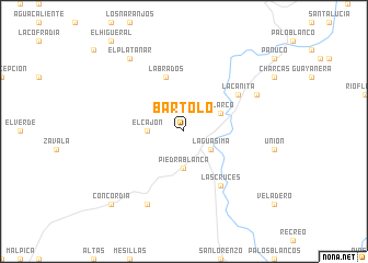 map of Bartolo