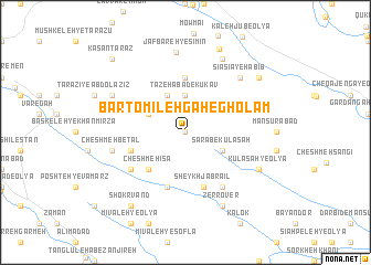 map of Barto Mīlehgah-e Gholām