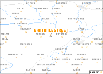 map of Barton le Street