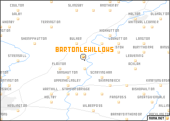 map of Barton le Willows