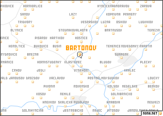 map of Bartoňov