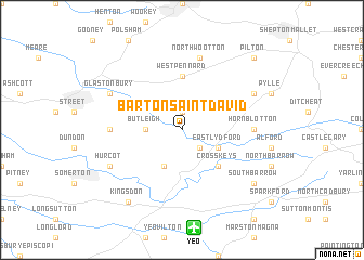 map of Barton Saint David