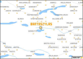 map of Bartoszylas