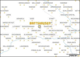 map of Bartshausen