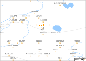 map of Bārtuļi