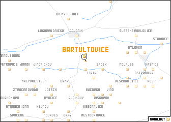 map of Bartultovice