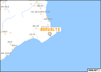 map of Barualte