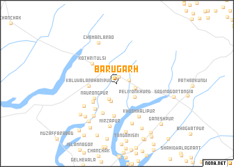 map of Bārūgarh