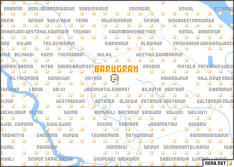 map of Bārugrām