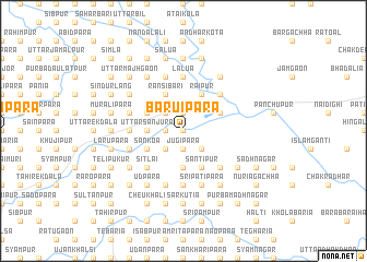 map of Bāruipāra