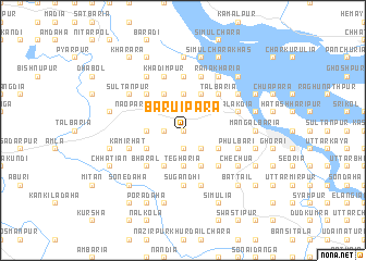 map of Bāruipāra