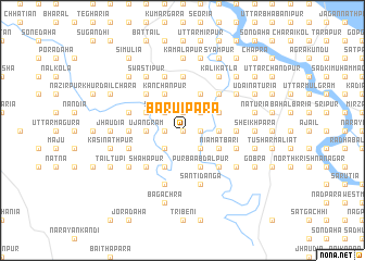 map of Bāruipāra