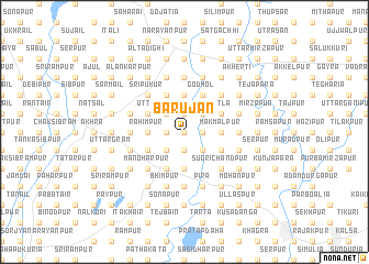 map of Barujān