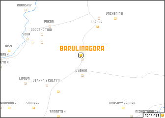 map of Barulina Gora