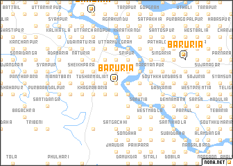 map of Baruria
