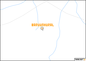 map of Baruun Hural