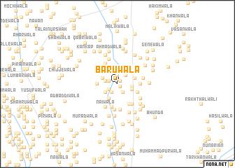 map of Bāruwāla