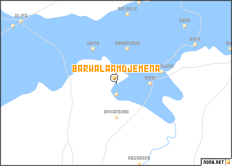 map of Barwala Am Djéména