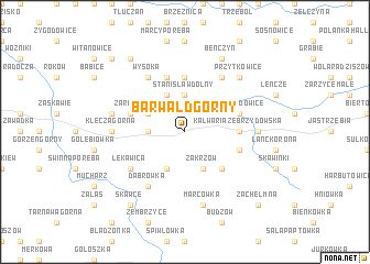 map of Barwałd Górny