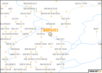 map of Barwiki