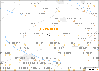 map of Barwinek