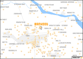 map of Barwood