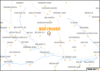 map of Baryākhān