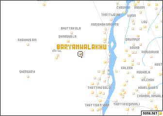 map of Baryāmwāla Khu